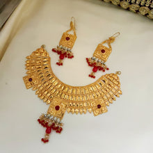 Opulent Gold Sparkle Bridal Necklace Set