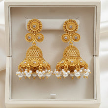 Rajwadi Opulent Gold Coated Jhumkay