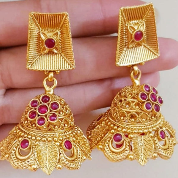 Regal Gold Tone Rajwadi Jhumkay