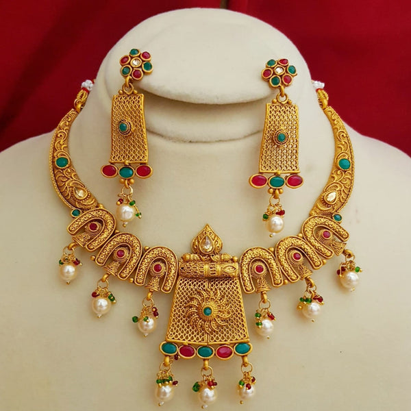 Ornate Enchantment Rajwadi Necklace