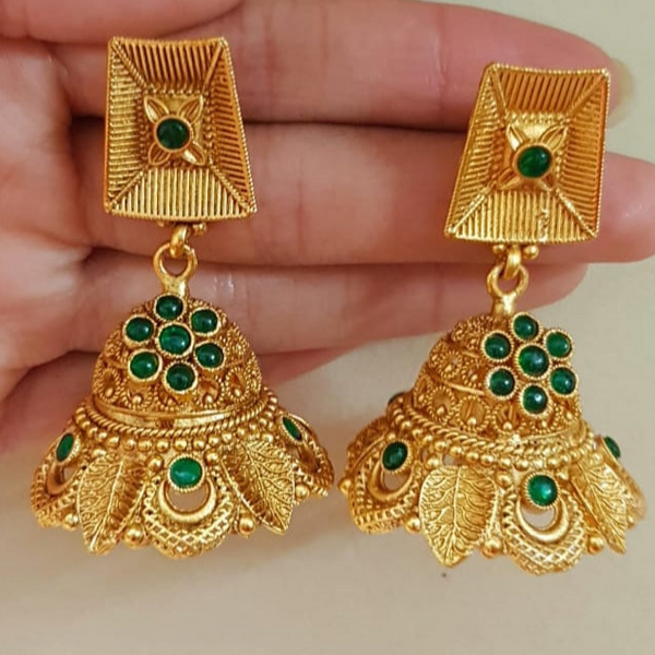 Timeless Golden Rajwari Jhumkay