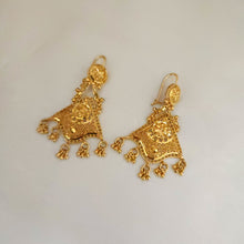 Earrings with Gold Polish