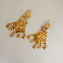 Earrings with Gold Polish