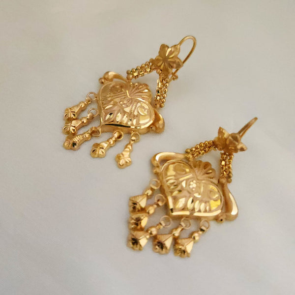 Regal Gold Polish Earrings