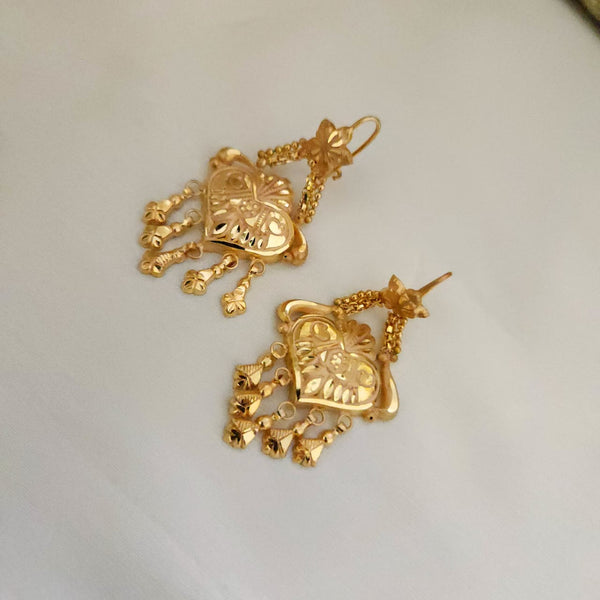 Regal Gold Polish Earrings