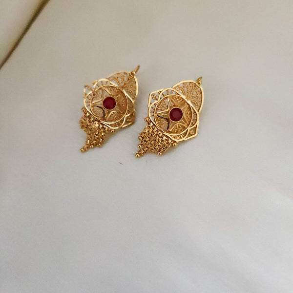 Gleaming Gold Formal Earrings