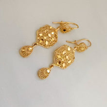 Lustrous Gold Coated Earrings