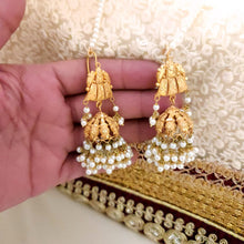 Traditional Golden Jhumkay Earrings