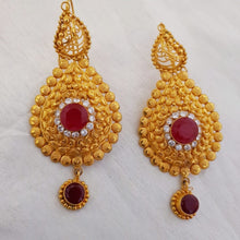 Glamorous Gold Tone Earrings