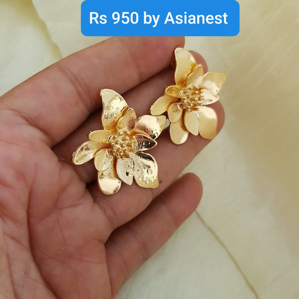 Golden Flower Earrings