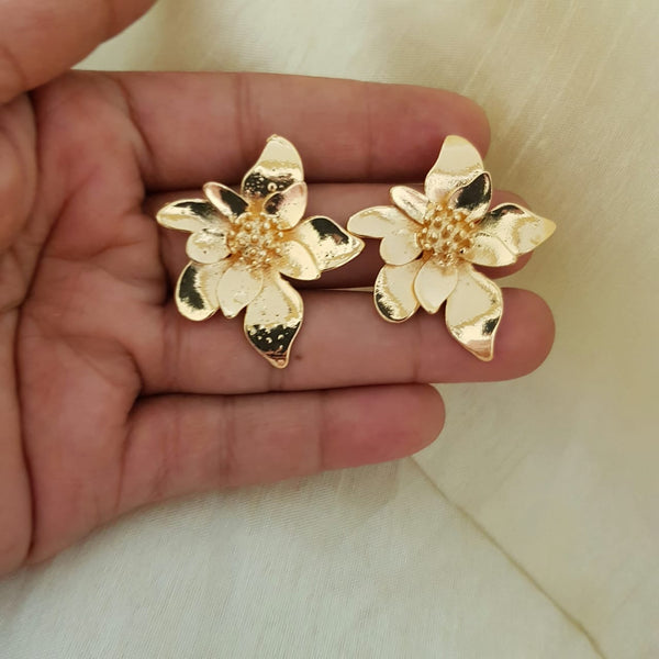 Golden Flower Earrings