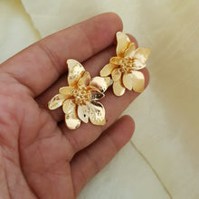 Golden Flower Earrings