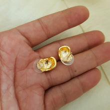 Golden Enhance Stud Earrings