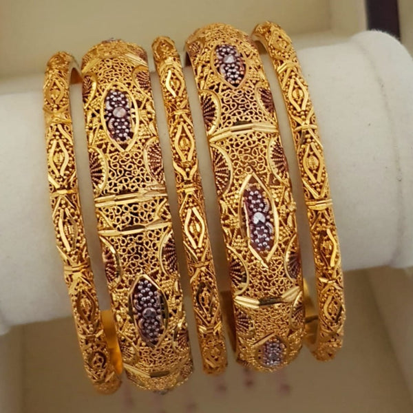 Regal Gleam Gold Tone Bangles