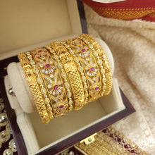 Twinkling Tranquility One Karat Bangles Set