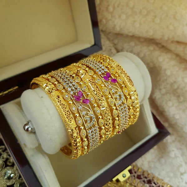 Glittering Majesty One Karat Bangles