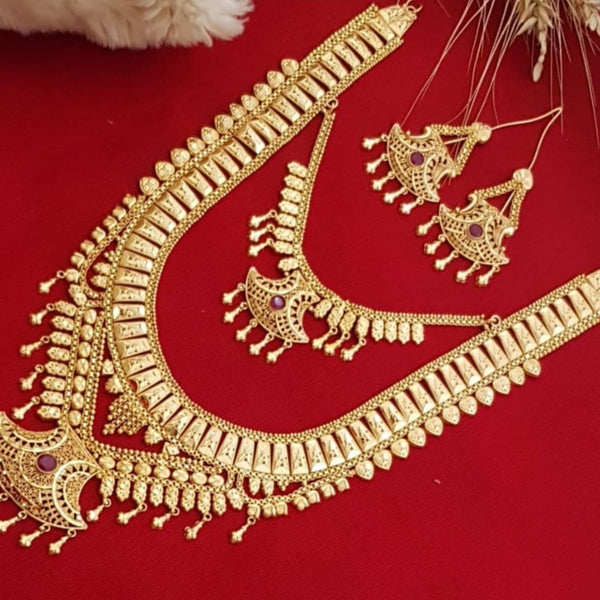 Golden Radiance Bridal Necklace Set