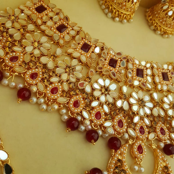 Elegant Gold Polish Bridal Necklace