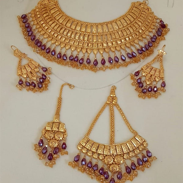 Gold Tone Bridal Jewelry Set