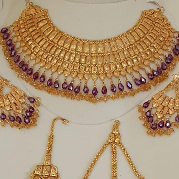 Gold Tone Bridal Jewelry Set