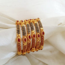 Kundan Designer Gold Finish Bangles