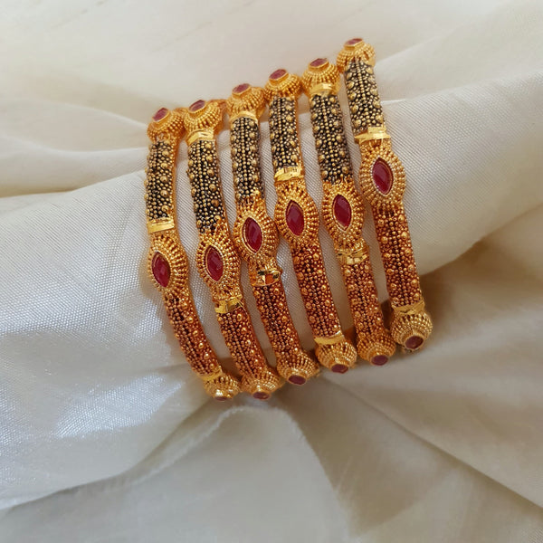 Kundan Designer Gold Finish Bangles