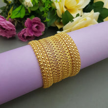 Vintage-Inspired Gold-Tone Bangles for Women