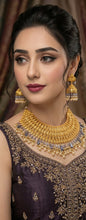Imperial Splendor Gold-Coated Bridal Necklace Set – Timeless Regal Elegance