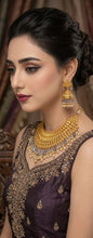 Imperial Splendor Gold-Coated Bridal Necklace Set – Timeless Regal Elegance