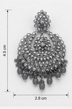 Polki Chandbali Earrings – Mint Green Drop Statement Jhumka