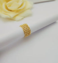 Fancy Spin Golden Ball Rings | Rotating Gold-Polish Statement Ring