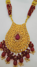 Gold Plated Brooch Beaded Malla