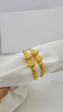 Heritage Gold Polished  Charm Bangles – Elegant Traditional Jewelry for Women