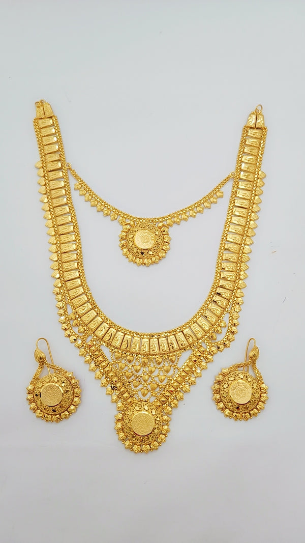 Gold Plated Fashion Bridal Necklace Set