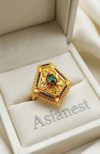 Solar Radiance Gold Ring | Elegant & Modern Jewelry for Girls