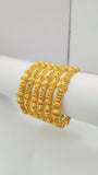 Regal Charm Gold Polished Bangles | Timeless Royal Elegance