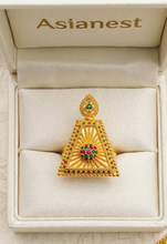 LuxeGlow Gold Polish Statement  Ring