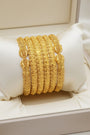 Vintage Opulence Gold Plated Bangles | Timeless Heritage Elegance