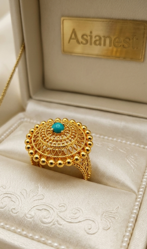 Twinkle Glow Gold Ring | Elegant &amp; Chic Jewelry for Girls