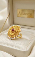 Golden Radiance Bloom Ring