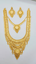 Brilliant Bridal Gold Polished Necklace Set
