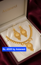 Sovereign Grace Gold-Coated Bridal Necklace Set – Eternal Bridal Elegance