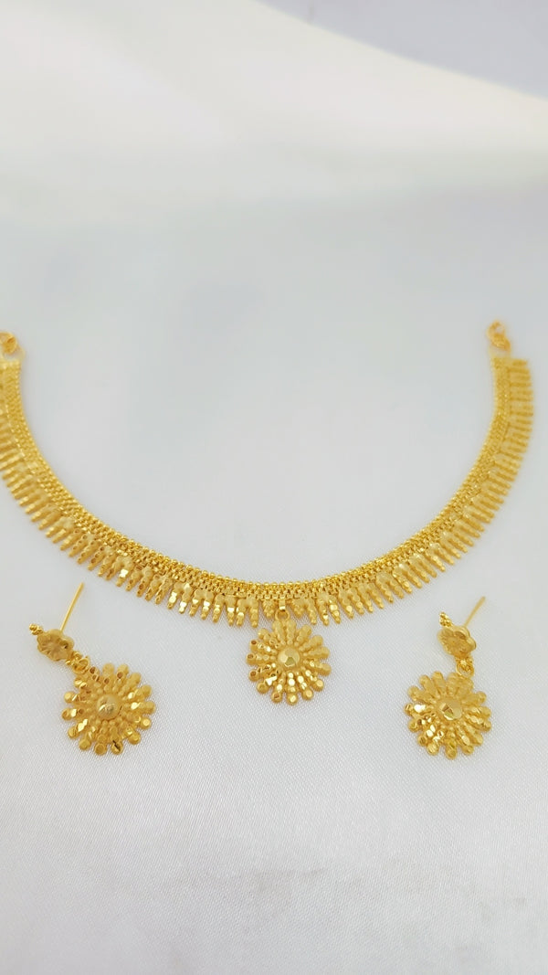 Auric Radiance Gold-Plated Necklace
