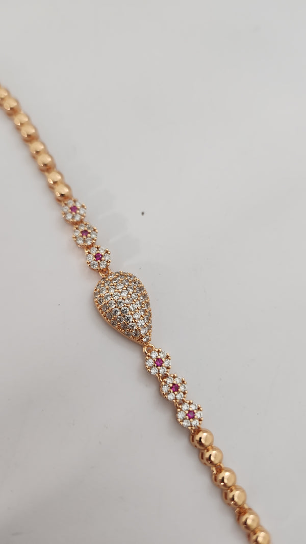 Golden Elegance Charm Bracelet – Premium Jewelry for Women