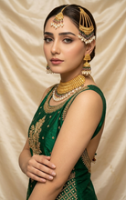 Regal Legacy Gold-Coated Bridal Necklace Set – Timeless Opulent Elegance