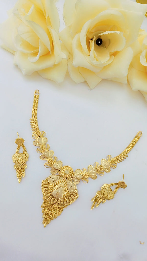 Aurora Glow Gold-Plated Necklace