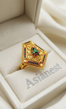 Solar Radiance Gold Ring | Elegant & Modern Jewelry for Girls