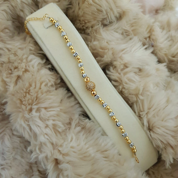 Golden Serenity Charm Bracelet – Premium Elegant Jewelry for Women