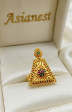 LuxeGlow Gold Polish Statement  Ring
