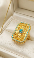 Twilight Radiance Gold Ring | Chic & Stylish Jewelry for Girls